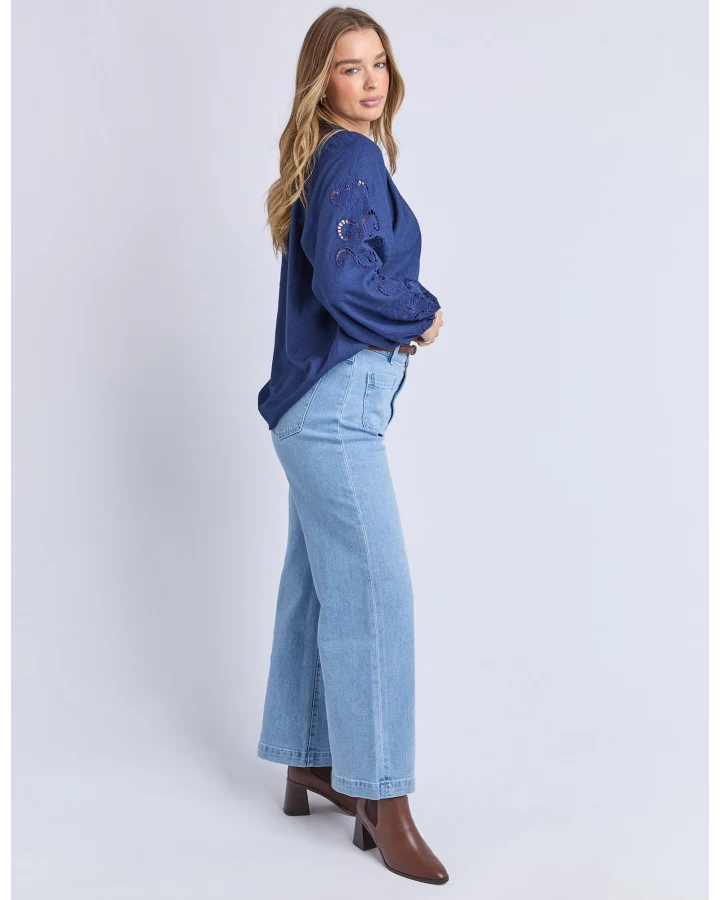 FOXWOOD CARLSON TOP - MIDNIGHT BLUE