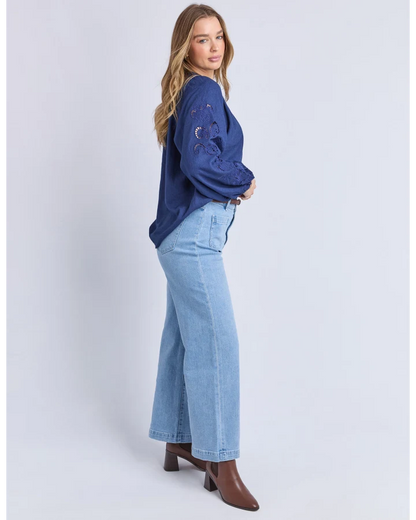 FOXWOOD CARLSON TOP - MIDNIGHT BLUE
