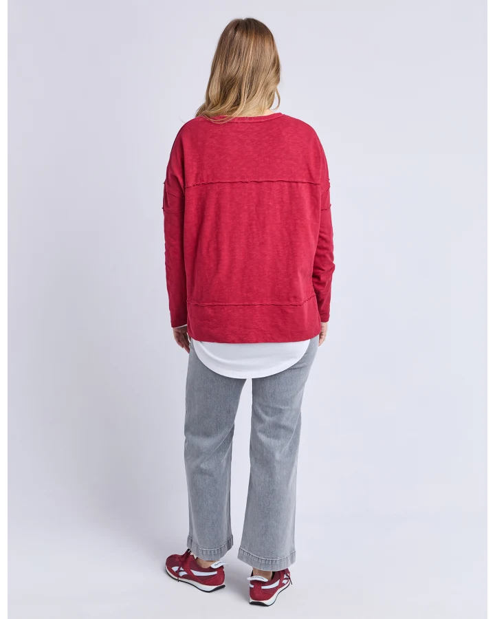 FOXWOOD JAYNE THROW ON TOP - RHUBARB RED