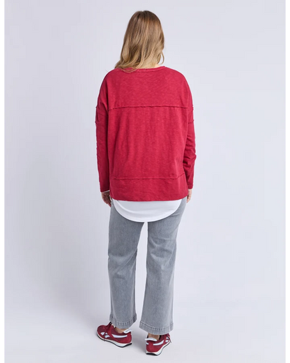 FOXWOOD JAYNE THROW ON TOP - RHUBARB RED