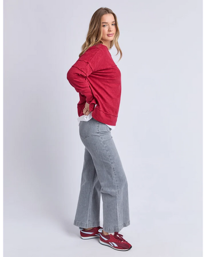 FOXWOOD JAYNE THROW ON TOP - RHUBARB RED