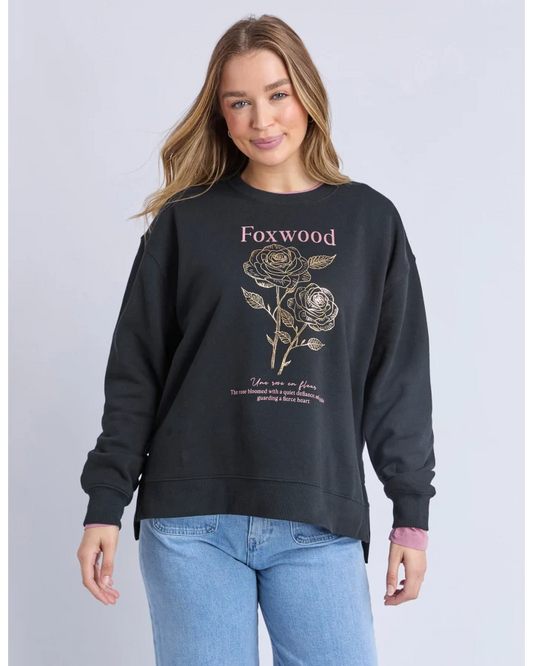 FOXWOOD THORN CREW - BLACK