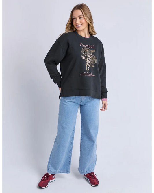 FOXWOOD THORN CREW - BLACK