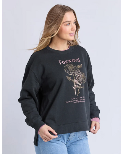 FOXWOOD THORN CREW - BLACK