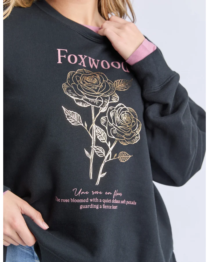 FOXWOOD THORN CREW - BLACK