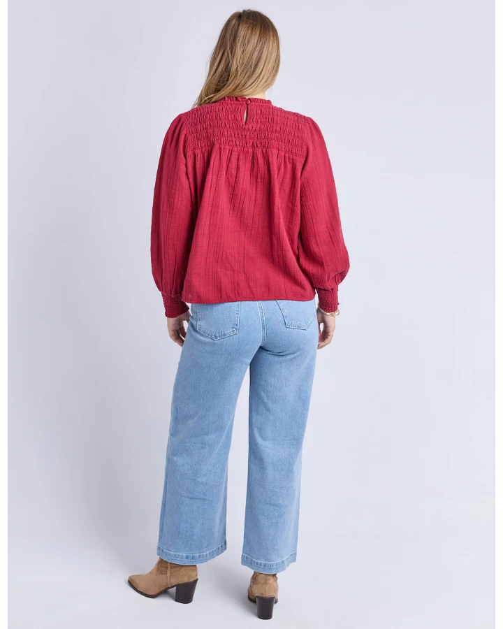 FOXWOOD WHITNEY TOP - RHUBARB RED