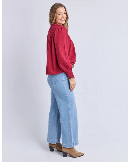 FOXWOOD WHITNEY TOP - RHUBARB RED