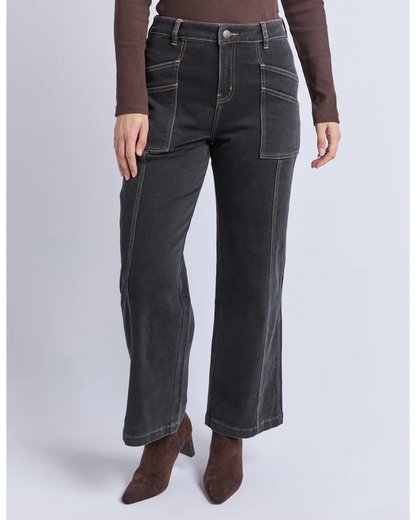 FOXWOOD BALMY JEAN - WASHED BLACK
