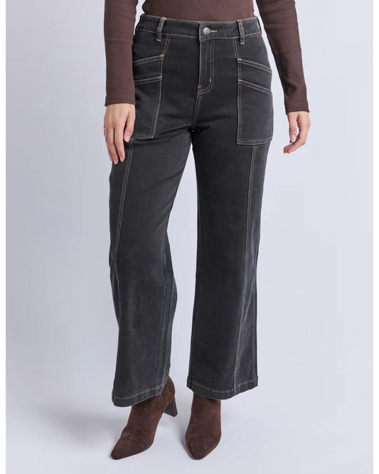 FOXWOOD BALMY JEAN - WASHED BLACK