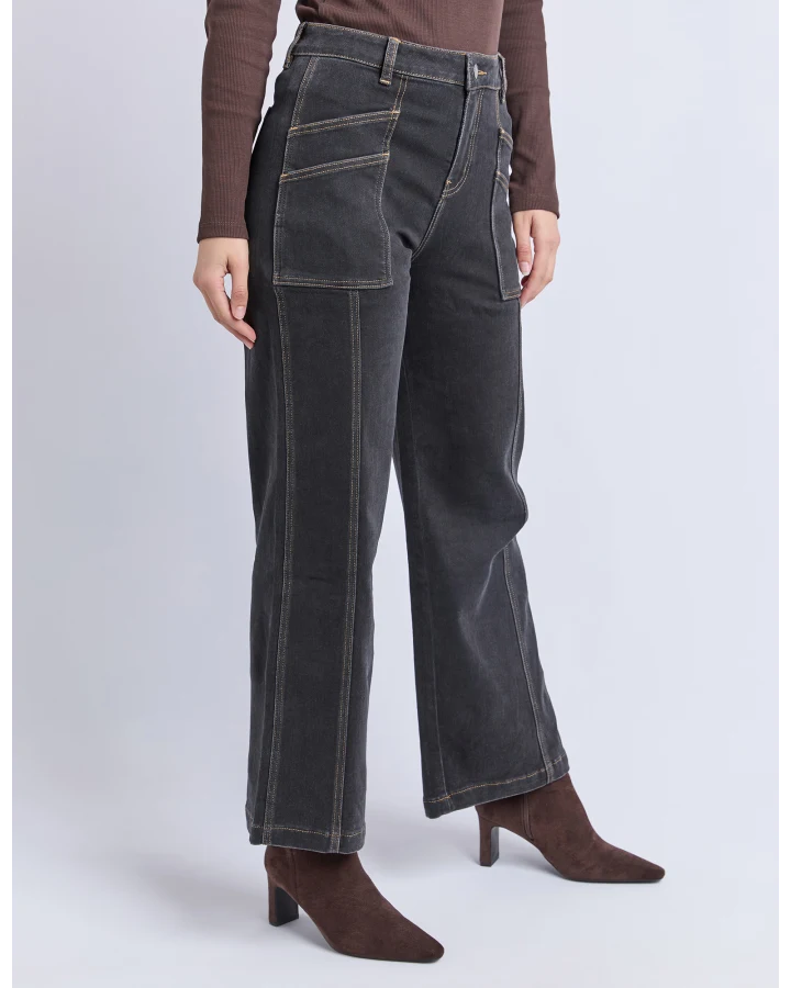 FOXWOOD BALMY JEAN - WASHED BLACK