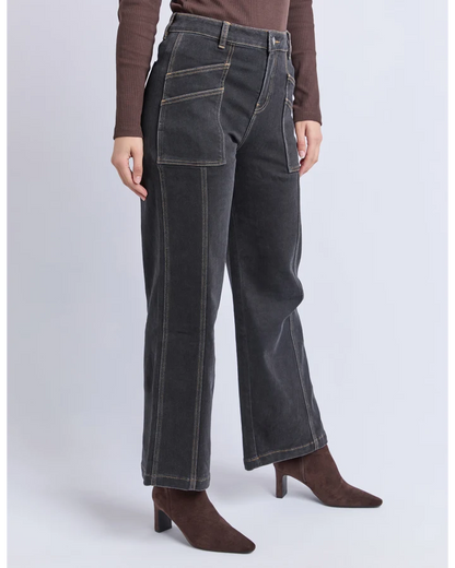 FOXWOOD BALMY JEAN - WASHED BLACK