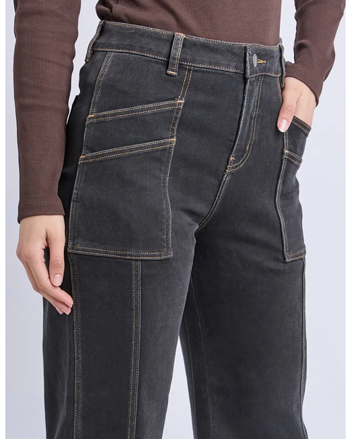 FOXWOOD BALMY JEAN - WASHED BLACK