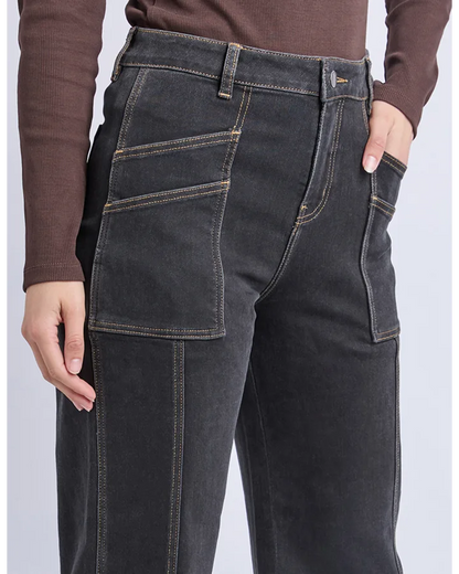 FOXWOOD BALMY JEAN - WASHED BLACK