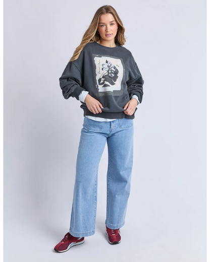 FOXWOOD TRUE BLOOM CREW - CHARCOAL