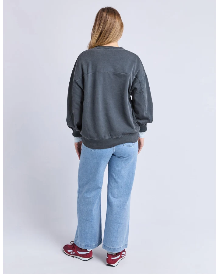 FOXWOOD TRUE BLOOM CREW - CHARCOAL