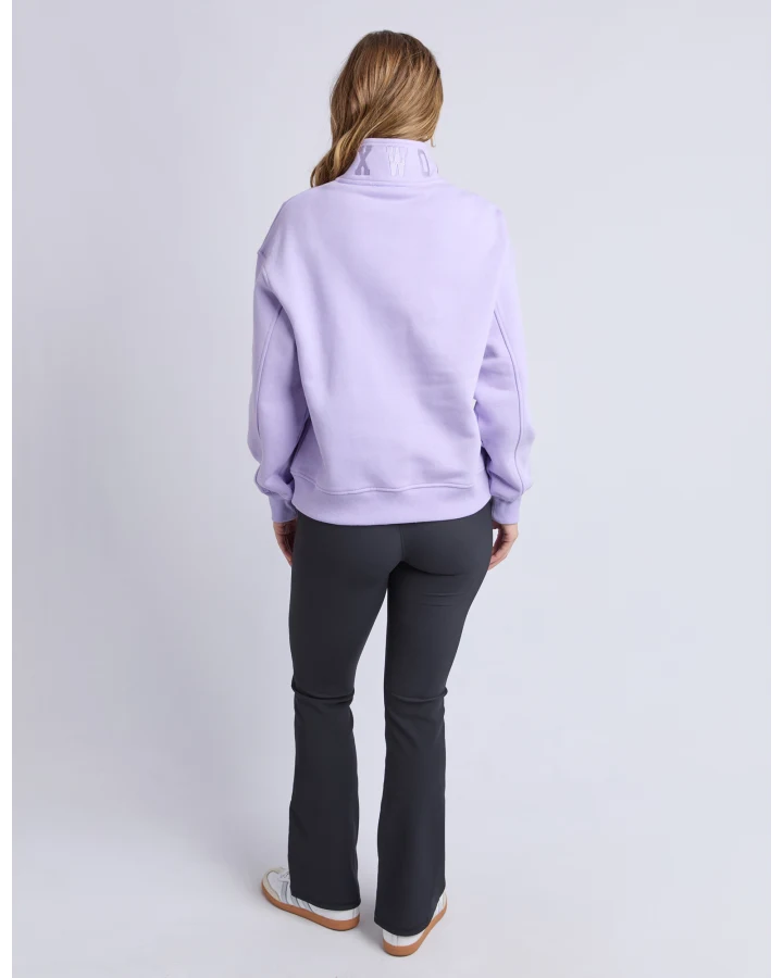 FOXWOOD COLLEGE ZIP CREW - LAVENDER