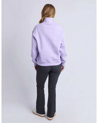 FOXWOOD COLLEGE ZIP CREW - LAVENDER