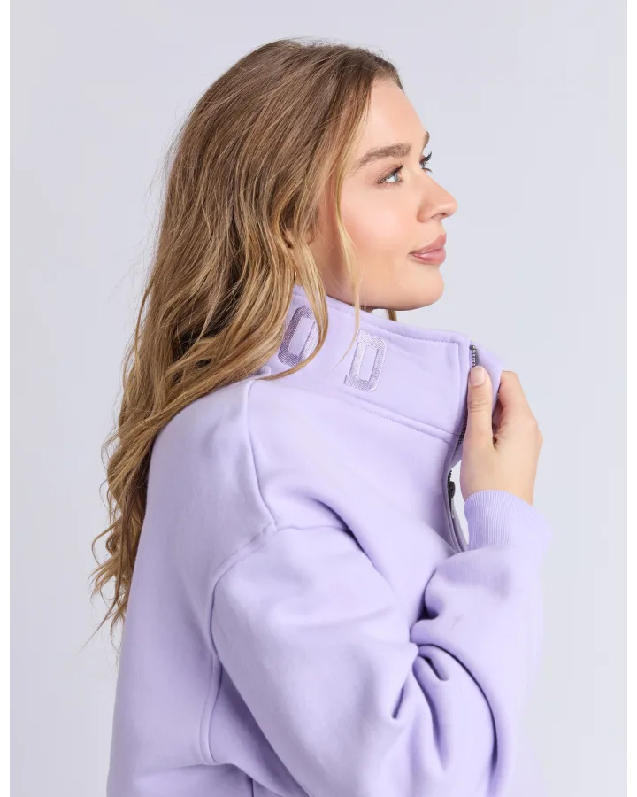 FOXWOOD COLLEGE ZIP CREW - LAVENDER