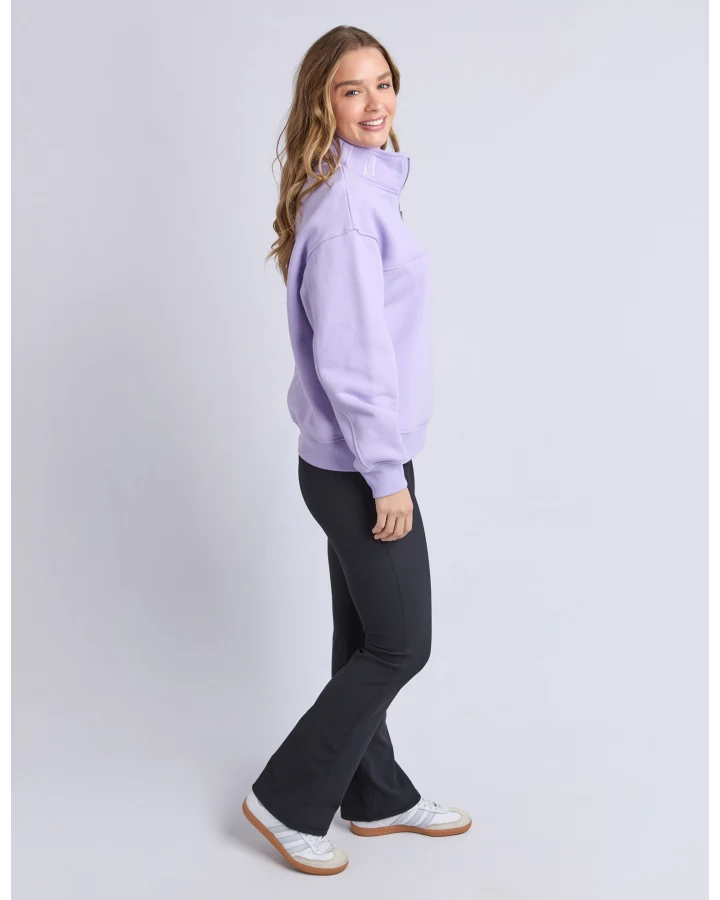 FOXWOOD COLLEGE ZIP CREW - LAVENDER