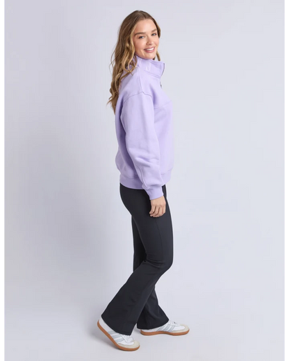 FOXWOOD COLLEGE ZIP CREW - LAVENDER
