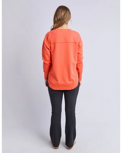 FOXWOOD SIMPLIFIED CREW - ORANGE / RED