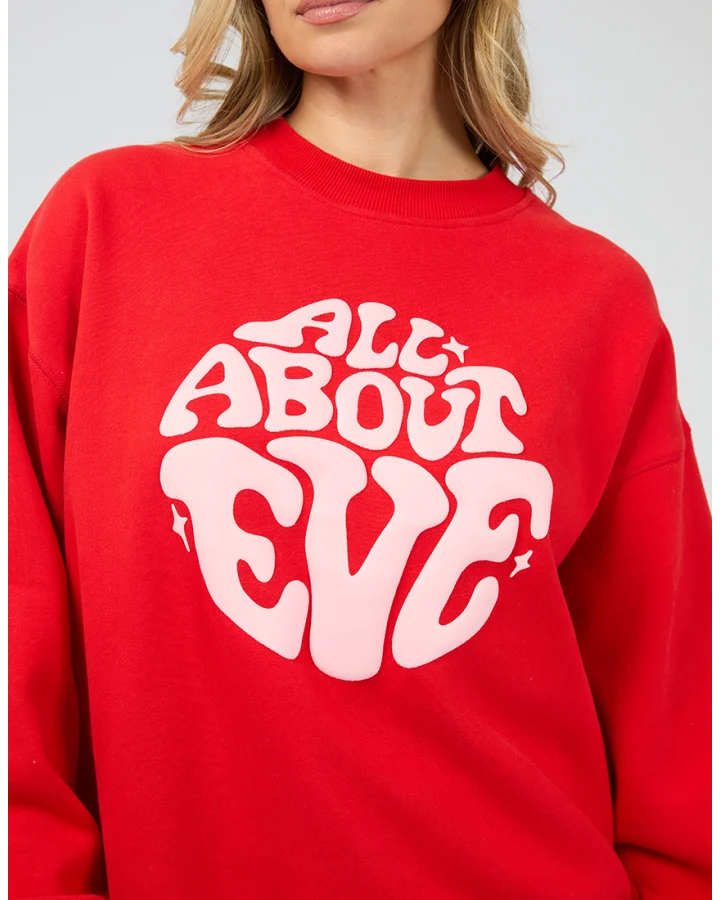 ALL ABOUT EVE RETRO BOX CREW - RED