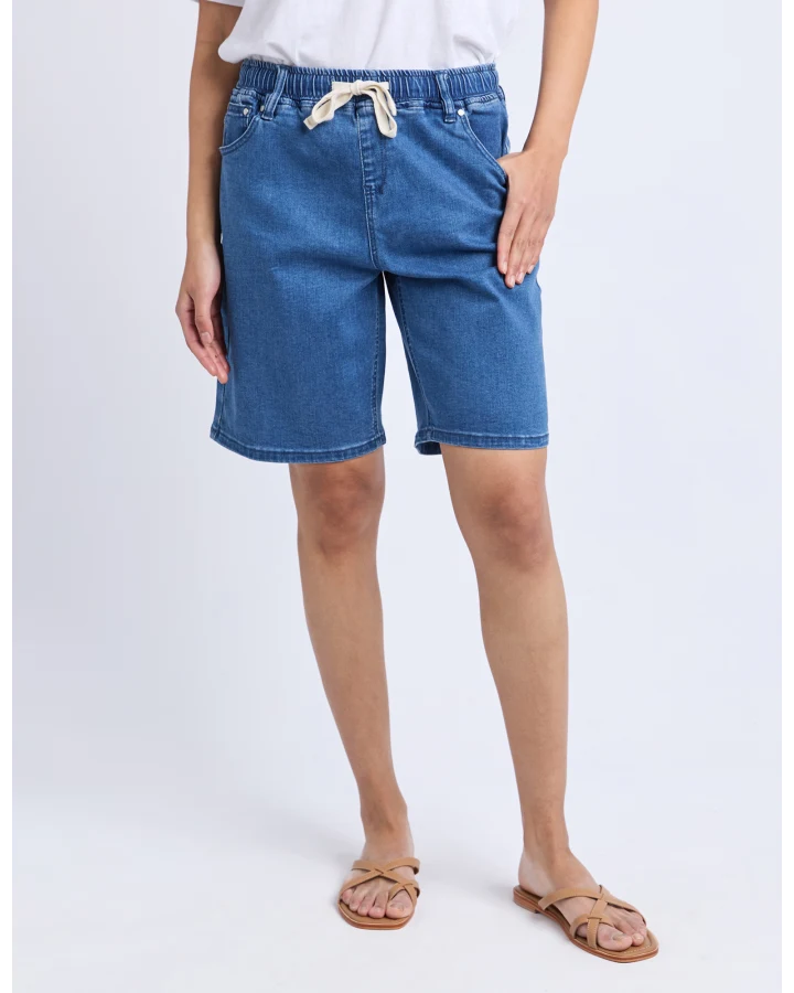 FOXWOOD GABBY BERMUDA SHORT - DARK INDIGO