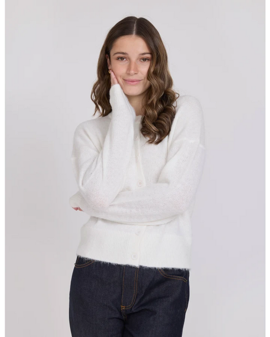 STELLA & GEMMA COCO CARDIGAN - MILK