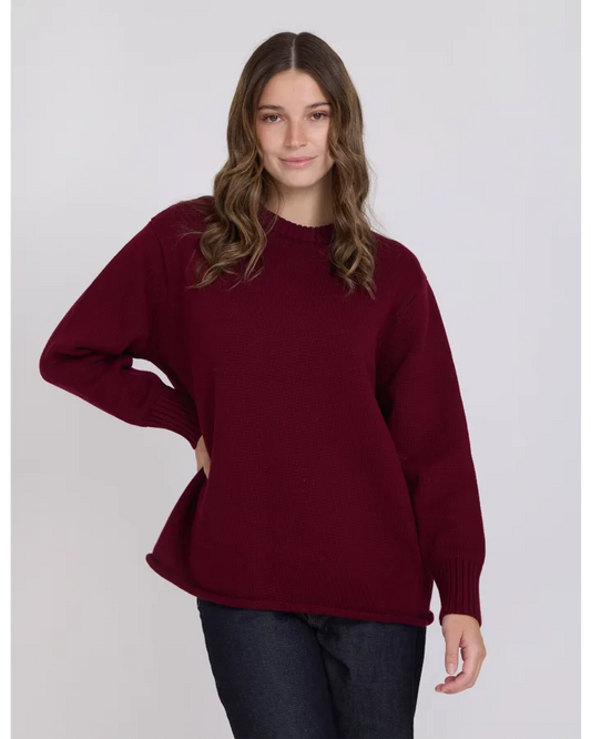 STELLA & GEMMA BEA KNIT - PLUM NOIR