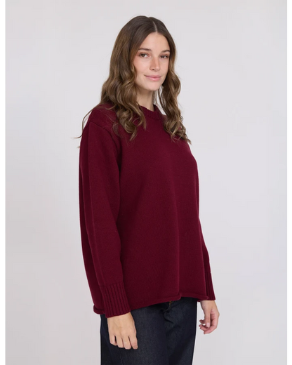 STELLA & GEMMA BEA KNIT - PLUM NOIR