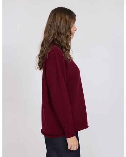 STELLA & GEMMA BEA KNIT - PLUM NOIR