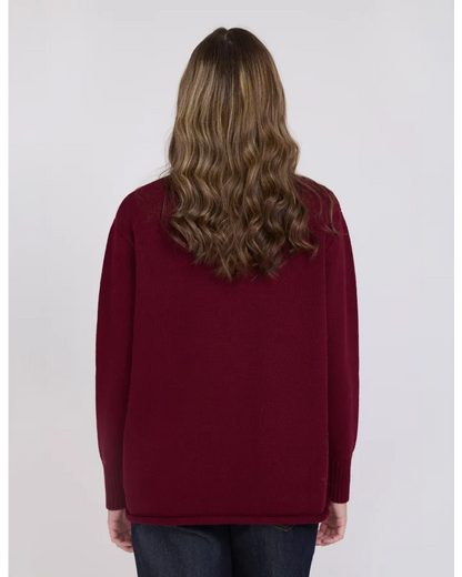STELLA & GEMMA BEA KNIT - PLUM NOIR