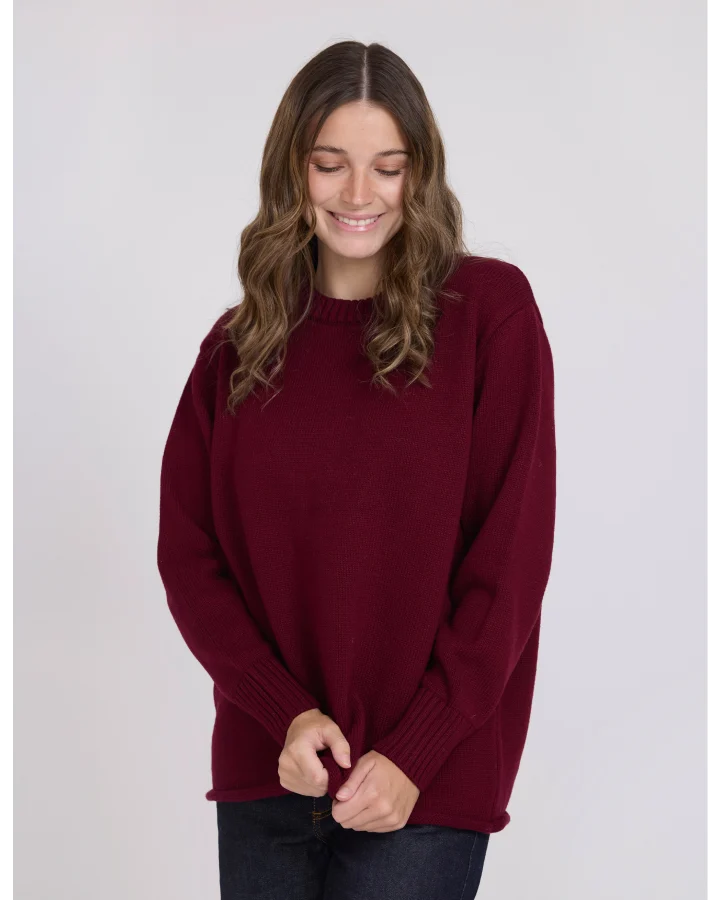 STELLA & GEMMA BEA KNIT - PLUM NOIR