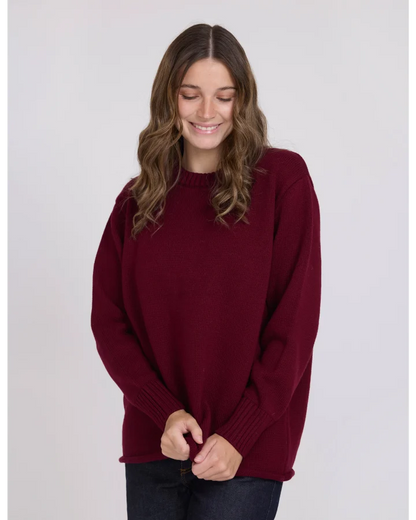 STELLA & GEMMA BEA KNIT - PLUM NOIR