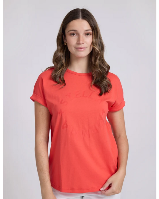 STELLA & GEMMA SOHO CUFF TEE - RED ROTATION
