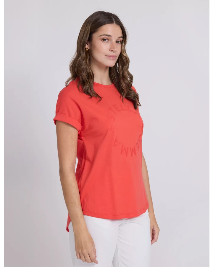 STELLA & GEMMA SOHO CUFF TEE - RED ROTATION