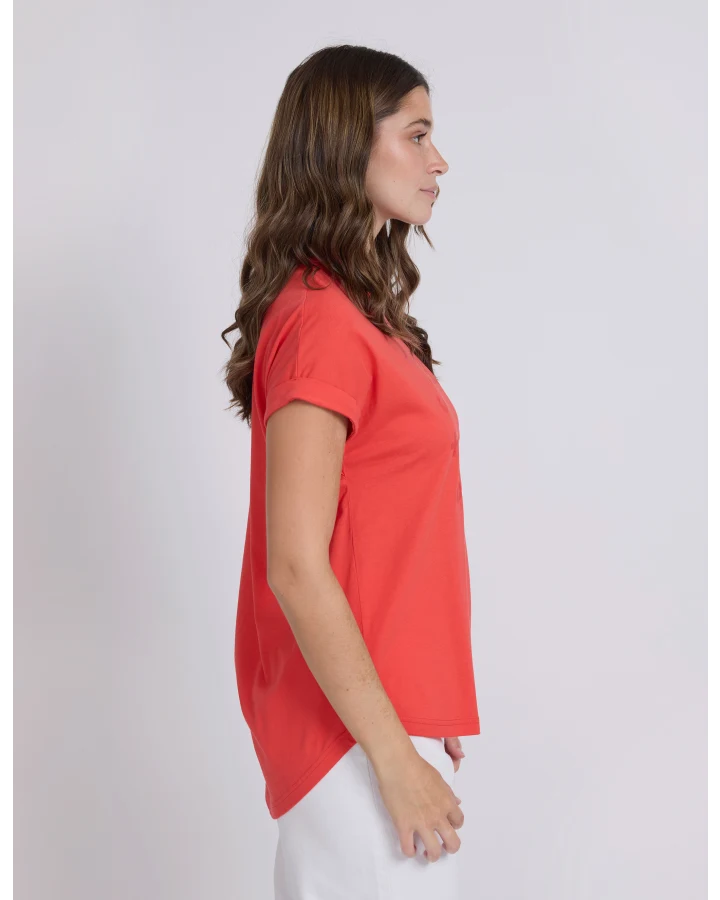 STELLA & GEMMA SOHO CUFF TEE - RED ROTATION