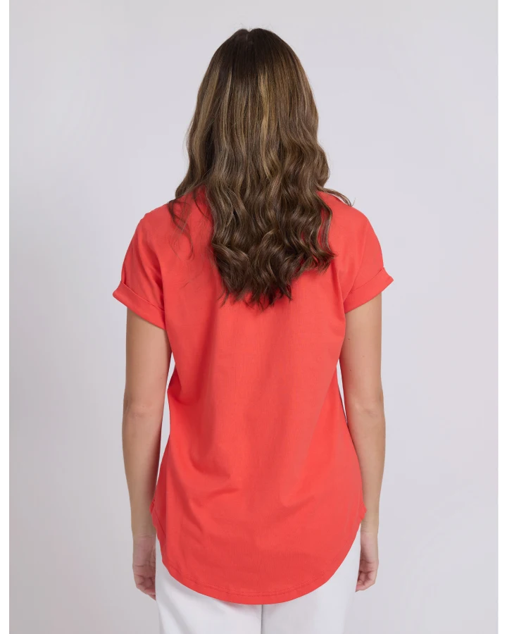 STELLA & GEMMA SOHO CUFF TEE - RED ROTATION