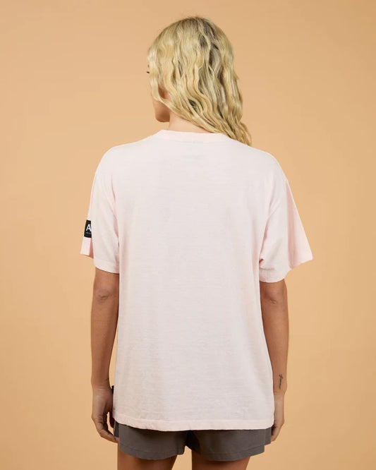 ALL ABOUT EVE SIDELINES RELAXED TEE - PALE PINK