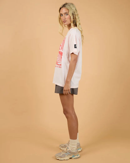 ALL ABOUT EVE SIDELINES RELAXED TEE - PALE PINK