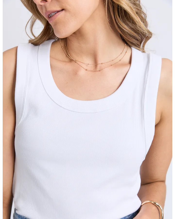 FOXWOOD IRIS TANK - WHITE