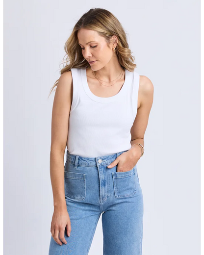 FOXWOOD IRIS TANK - WHITE