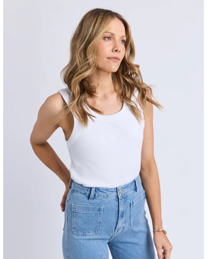 FOXWOOD IRIS TANK - WHITE