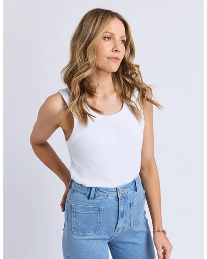 FOXWOOD IRIS TANK - WHITE