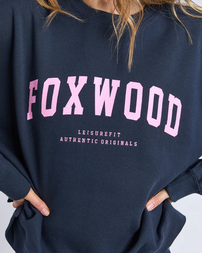 FOXWOOD INTERVAL CREW - NAVY NEON PINK
