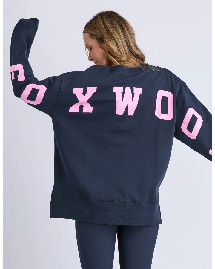 FOXWOOD INTERVAL CREW - NAVY NEON PINK