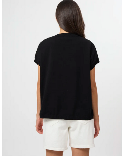STELLA & GEMMA LILY TOP - BLACK