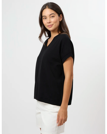 STELLA & GEMMA LILY TOP - BLACK
