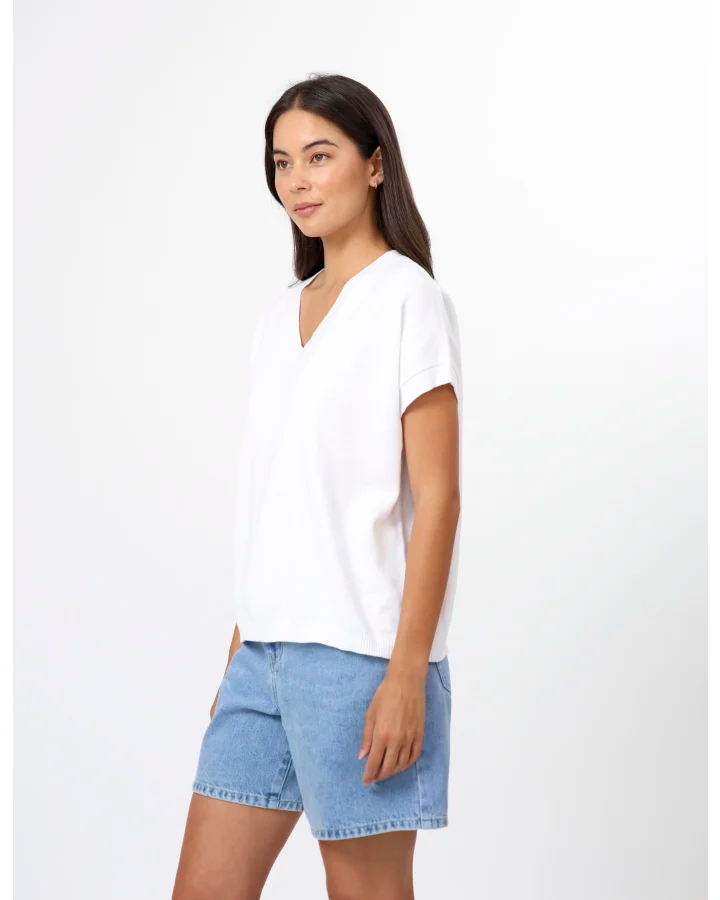 STELLA & GEMMA LILY TOP - WHITE