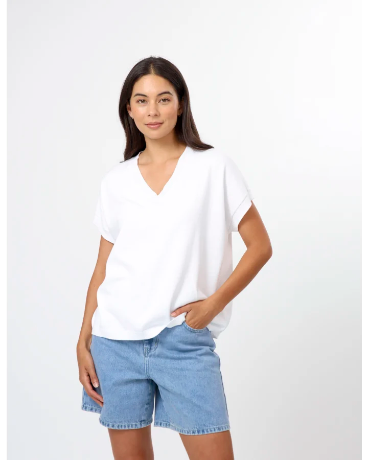 STELLA & GEMMA LILY TOP - WHITE